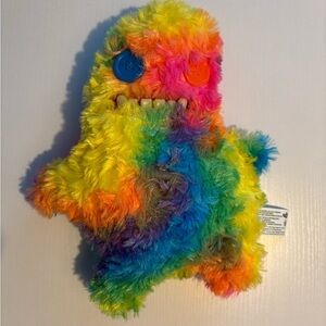 FUGGLER BIGG FUGG Plush XL 18” Rainbow Monster Sir Splodge A Lot Teeth Jumbo New